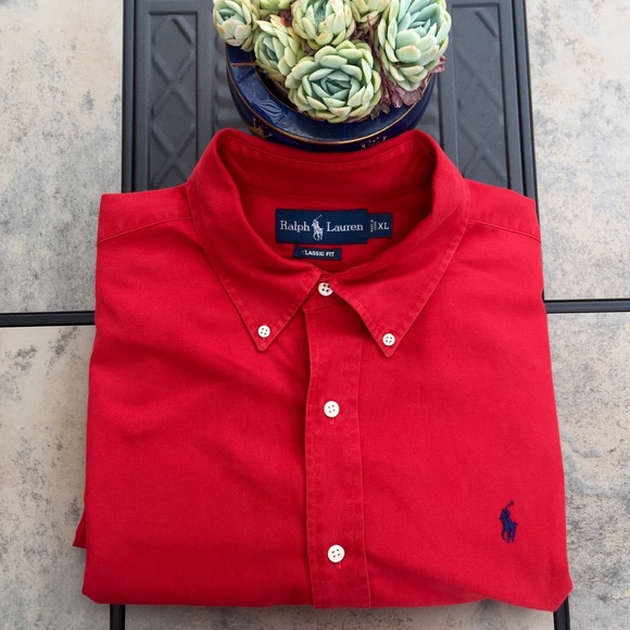 ralph lauren button down shirts